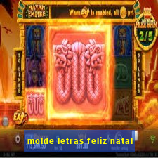 molde letras feliz natal